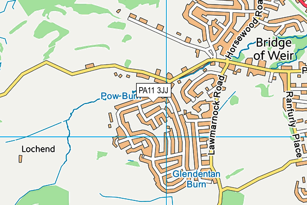 PA11 3JJ map - OS VectorMap District (Ordnance Survey) PA11 3JJ map - OS VectorMap District (Ordnance Survey)