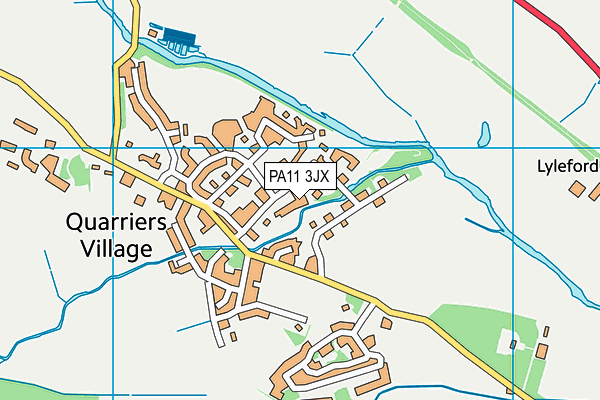 PA11 3JX map - OS VectorMap District (Ordnance Survey) PA11 3JX map - OS VectorMap District (Ordnance Survey)