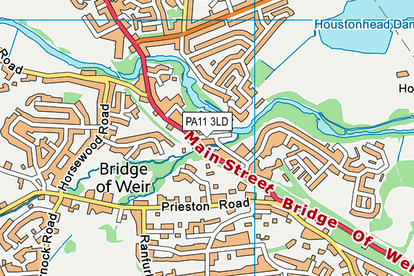 PA11 3LD map - OS VectorMap District (Ordnance Survey) PA11 3LD map - OS VectorMap District (Ordnance Survey)