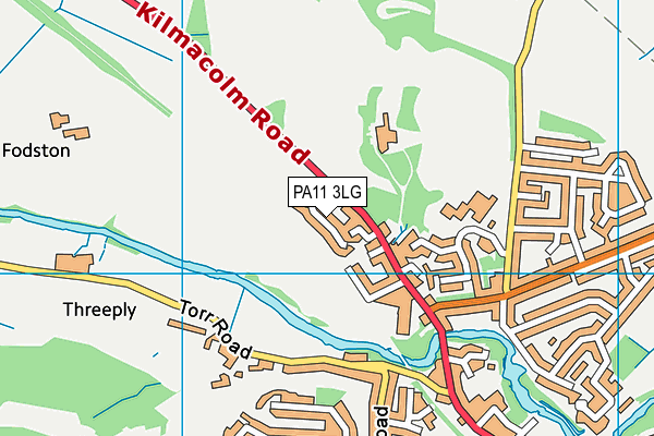 PA11 3LG map - OS VectorMap District (Ordnance Survey) PA11 3LG map - OS VectorMap District (Ordnance Survey)