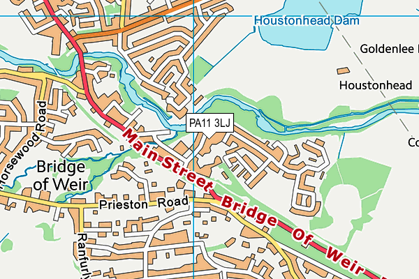 PA11 3LJ map - OS VectorMap District (Ordnance Survey) PA11 3LJ map - OS VectorMap District (Ordnance Survey)