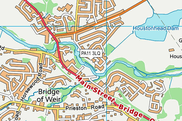 PA11 3LQ map - OS VectorMap District (Ordnance Survey) PA11 3LQ map - OS VectorMap District (Ordnance Survey)