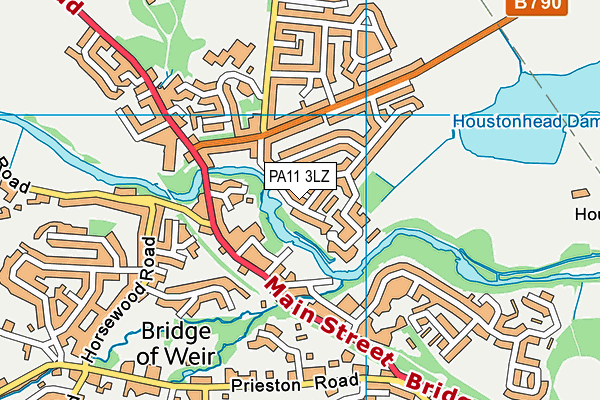 PA11 3LZ map - OS VectorMap District (Ordnance Survey) PA11 3LZ map - OS VectorMap District (Ordnance Survey)