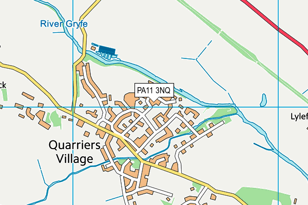 PA11 3NQ map - OS VectorMap District (Ordnance Survey) PA11 3NQ map - OS VectorMap District (Ordnance Survey)