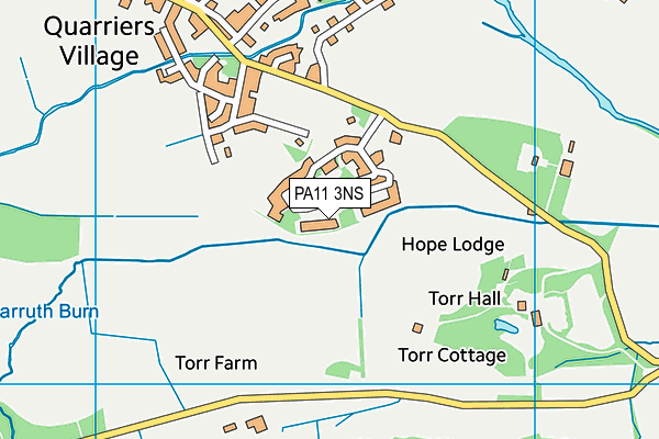 PA11 3NS map - OS VectorMap District (Ordnance Survey) PA11 3NS map - OS VectorMap District (Ordnance Survey)
