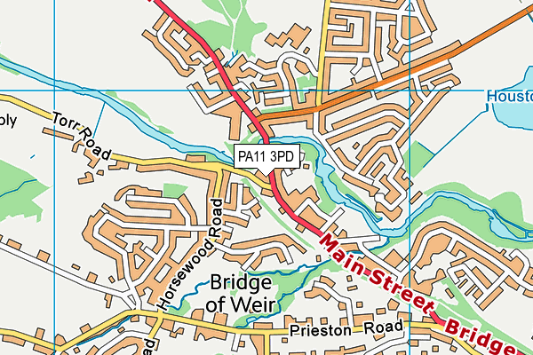PA11 3PD map - OS VectorMap District (Ordnance Survey) PA11 3PD map - OS VectorMap District (Ordnance Survey)