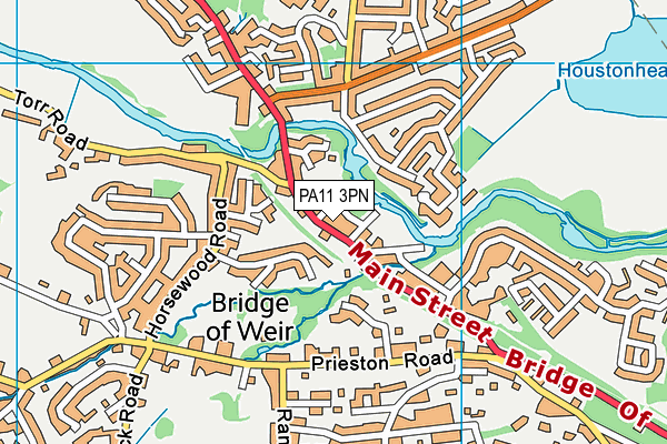 PA11 3PN map - OS VectorMap District (Ordnance Survey) PA11 3PN map - OS VectorMap District (Ordnance Survey)