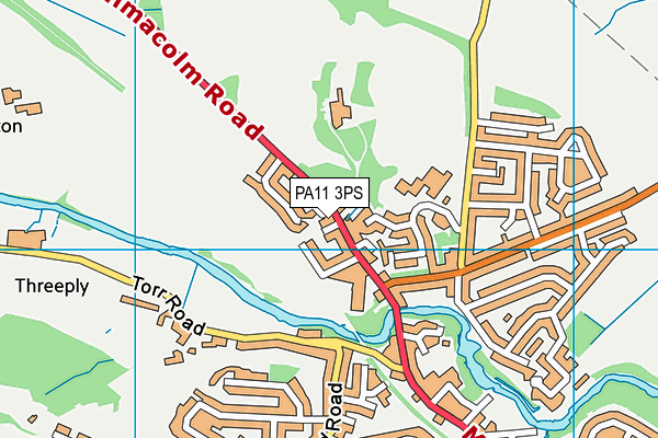 PA11 3PS map - OS VectorMap District (Ordnance Survey) PA11 3PS map - OS VectorMap District (Ordnance Survey)