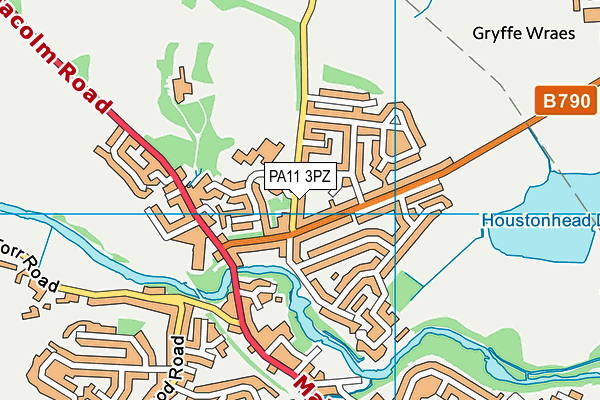 PA11 3PZ map - OS VectorMap District (Ordnance Survey) PA11 3PZ map - OS VectorMap District (Ordnance Survey)