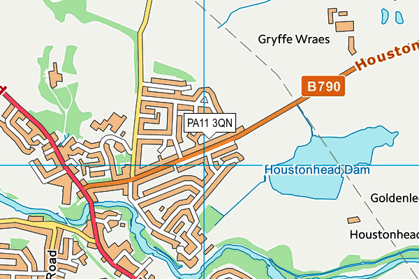 PA11 3QN map - OS VectorMap District (Ordnance Survey) PA11 3QN map - OS VectorMap District (Ordnance Survey)