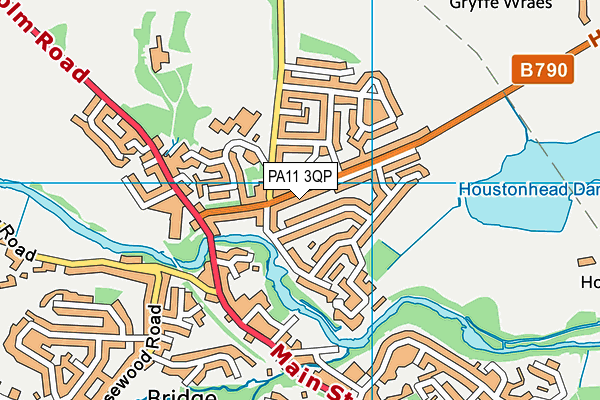 PA11 3QP map - OS VectorMap District (Ordnance Survey) PA11 3QP map - OS VectorMap District (Ordnance Survey)
