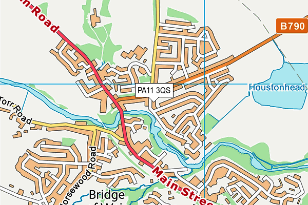 PA11 3QS map - OS VectorMap District (Ordnance Survey) PA11 3QS map - OS VectorMap District (Ordnance Survey)