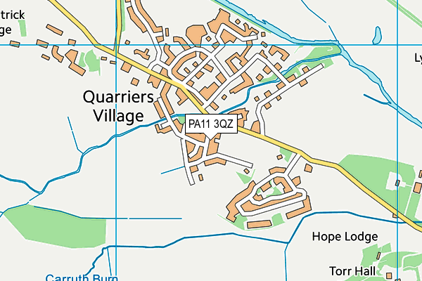 PA11 3QZ map - OS VectorMap District (Ordnance Survey) PA11 3QZ map - OS VectorMap District (Ordnance Survey)