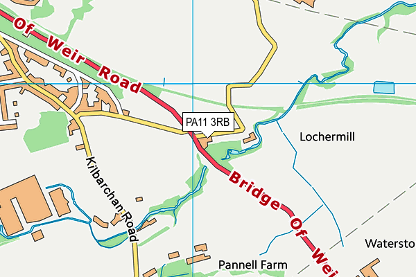 PA11 3RB map - OS VectorMap District (Ordnance Survey) PA11 3RB map - OS VectorMap District (Ordnance Survey)