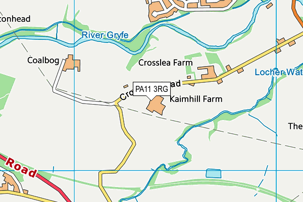 PA11 3RG map - OS VectorMap District (Ordnance Survey) PA11 3RG map - OS VectorMap District (Ordnance Survey)