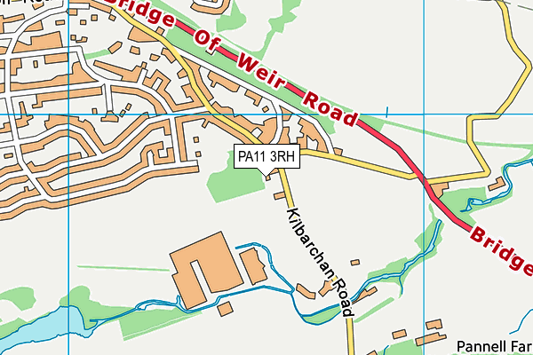 PA11 3RH map - OS VectorMap District (Ordnance Survey) PA11 3RH map - OS VectorMap District (Ordnance Survey)
