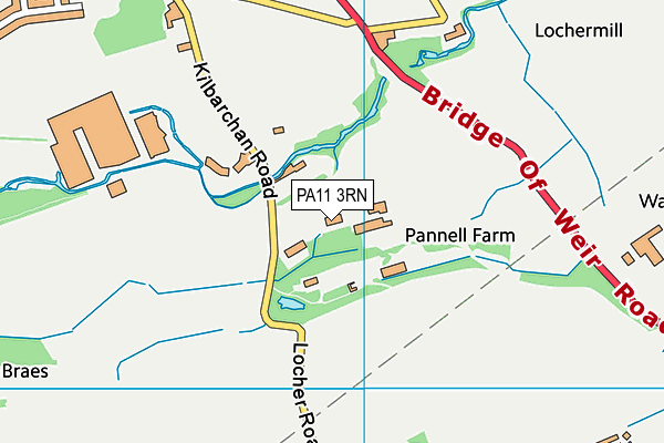 PA11 3RN map - OS VectorMap District (Ordnance Survey) PA11 3RN map - OS VectorMap District (Ordnance Survey)