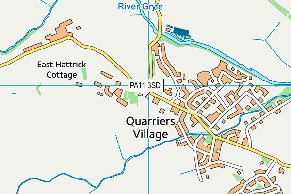 PA11 3SD map - OS VectorMap District (Ordnance Survey) PA11 3SD map - OS VectorMap District (Ordnance Survey)