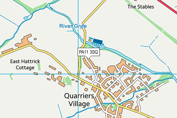 PA11 3SQ map - OS VectorMap District (Ordnance Survey) PA11 3SQ map - OS VectorMap District (Ordnance Survey)