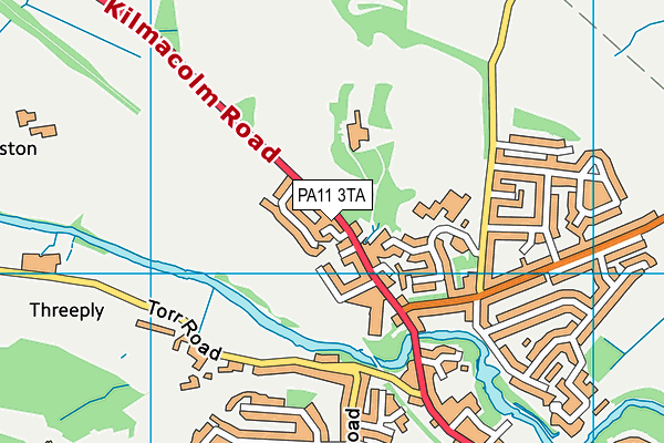 PA11 3TA map - OS VectorMap District (Ordnance Survey) PA11 3TA map - OS VectorMap District (Ordnance Survey)