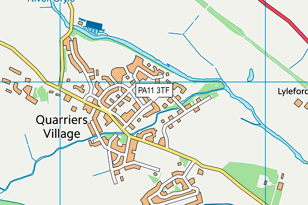 PA11 3TF map - OS VectorMap District (Ordnance Survey) PA11 3TF map - OS VectorMap District (Ordnance Survey)