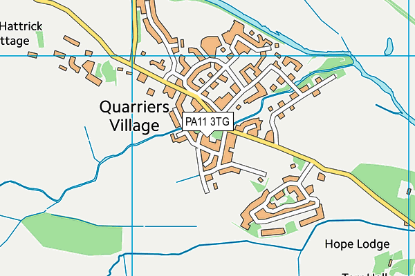 PA11 3TG map - OS VectorMap District (Ordnance Survey) PA11 3TG map - OS VectorMap District (Ordnance Survey)