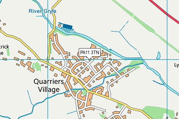 PA11 3TN map - OS VectorMap District (Ordnance Survey) PA11 3TN map - OS VectorMap District (Ordnance Survey)