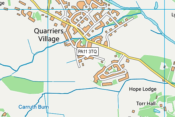 PA11 3TQ map - OS VectorMap District (Ordnance Survey) PA11 3TQ map - OS VectorMap District (Ordnance Survey)