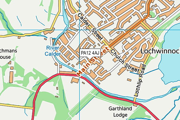 PA12 4AJ map - OS VectorMap District (Ordnance Survey) PA12 4AJ map - OS VectorMap District (Ordnance Survey)