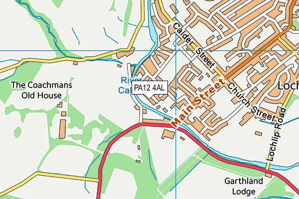 PA12 4AL map - OS VectorMap District (Ordnance Survey)