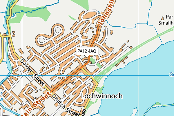PA12 4AQ map - OS VectorMap District (Ordnance Survey)
