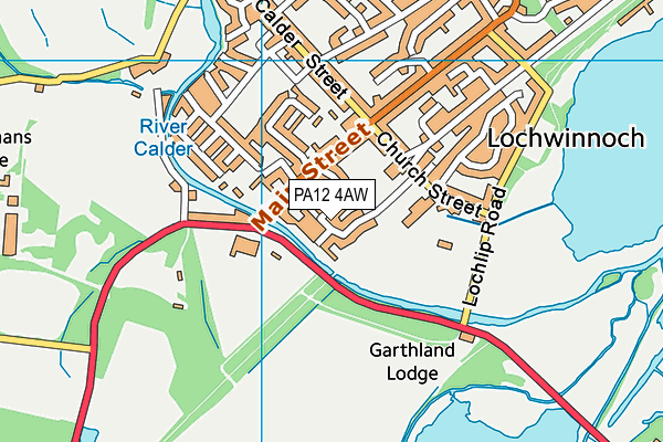 PA12 4AW map - OS VectorMap District (Ordnance Survey) PA12 4AW map - OS VectorMap District (Ordnance Survey)