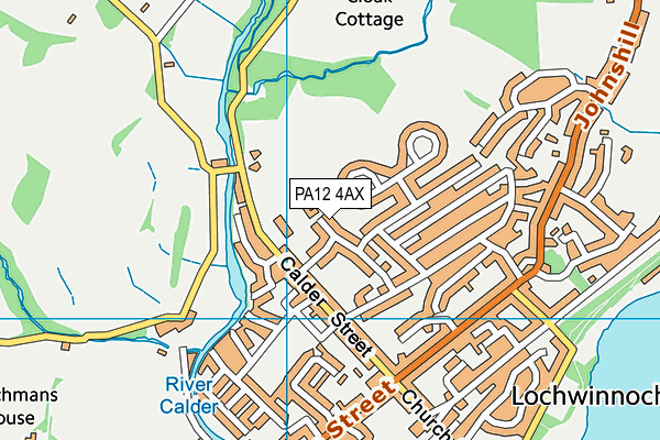 PA12 4AX map - OS VectorMap District (Ordnance Survey) PA12 4AX map - OS VectorMap District (Ordnance Survey)