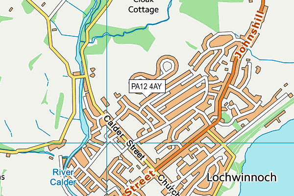 PA12 4AY map - OS VectorMap District (Ordnance Survey) PA12 4AY map - OS VectorMap District (Ordnance Survey)