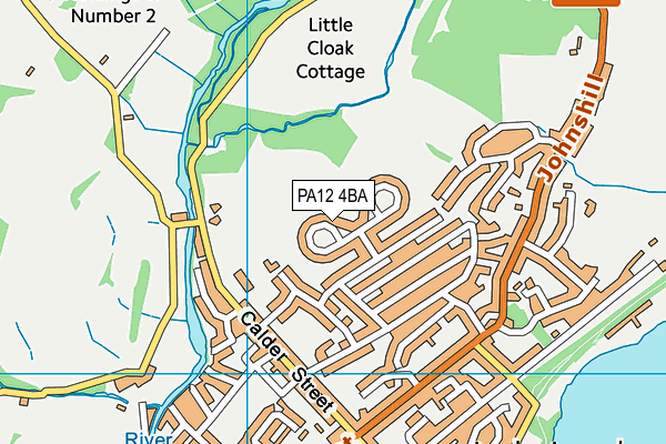 PA12 4BA map - OS VectorMap District (Ordnance Survey) PA12 4BA map - OS VectorMap District (Ordnance Survey)
