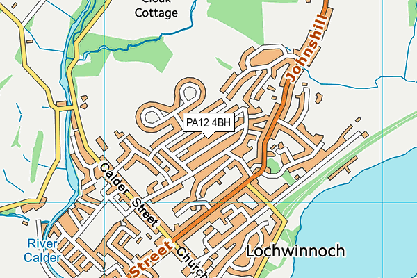 PA12 4BH map - OS VectorMap District (Ordnance Survey) PA12 4BH map - OS VectorMap District (Ordnance Survey)