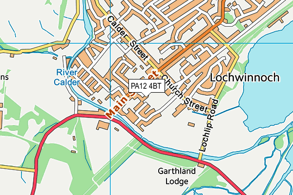 PA12 4BT map - OS VectorMap District (Ordnance Survey) PA12 4BT map - OS VectorMap District (Ordnance Survey)
