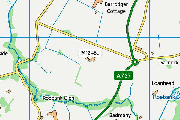 PA12 4BU map - OS VectorMap District (Ordnance Survey) PA12 4BU map - OS VectorMap District (Ordnance Survey)