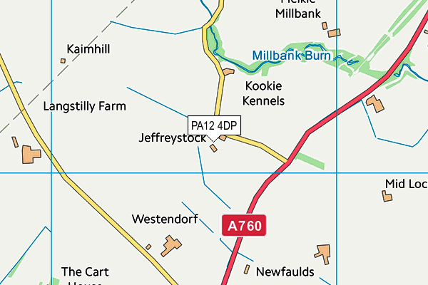PA12 4DP map - OS VectorMap District (Ordnance Survey) PA12 4DP map - OS VectorMap District (Ordnance Survey)