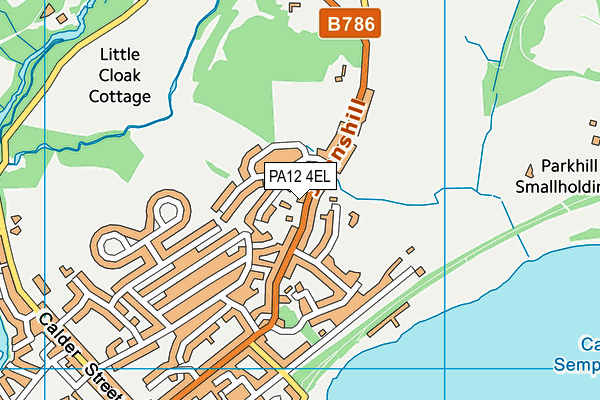 PA12 4EL map - OS VectorMap District (Ordnance Survey) PA12 4EL map - OS VectorMap District (Ordnance Survey)