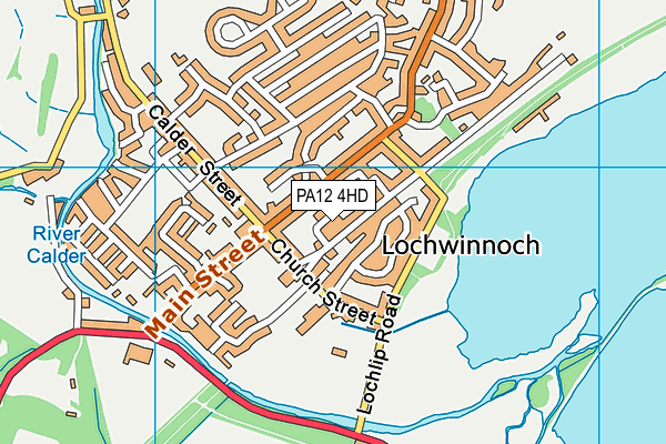 PA12 4HD map - OS VectorMap District (Ordnance Survey) PA12 4HD map - OS VectorMap District (Ordnance Survey)