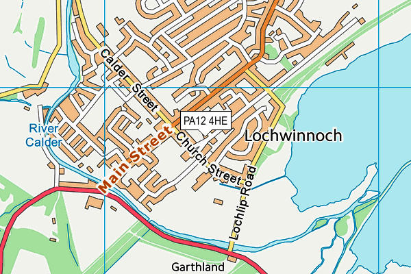 PA12 4HE map - OS VectorMap District (Ordnance Survey) PA12 4HE map - OS VectorMap District (Ordnance Survey)