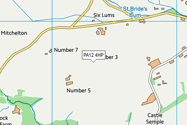 PA12 4HP map - OS VectorMap District (Ordnance Survey) PA12 4HP map - OS VectorMap District (Ordnance Survey)