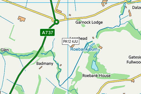 PA12 4JU map - OS VectorMap District (Ordnance Survey) PA12 4JU map - OS VectorMap District (Ordnance Survey)