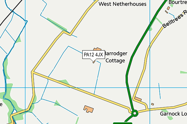 PA12 4JX map - OS VectorMap District (Ordnance Survey) PA12 4JX map - OS VectorMap District (Ordnance Survey)