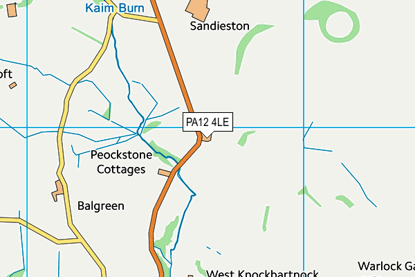PA12 4LE map - OS VectorMap District (Ordnance Survey)
