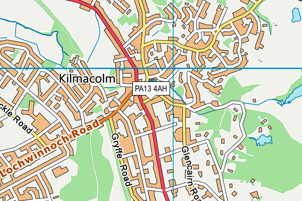 PA13 4AH map - OS VectorMap District (Ordnance Survey) PA13 4AH map - OS VectorMap District (Ordnance Survey)