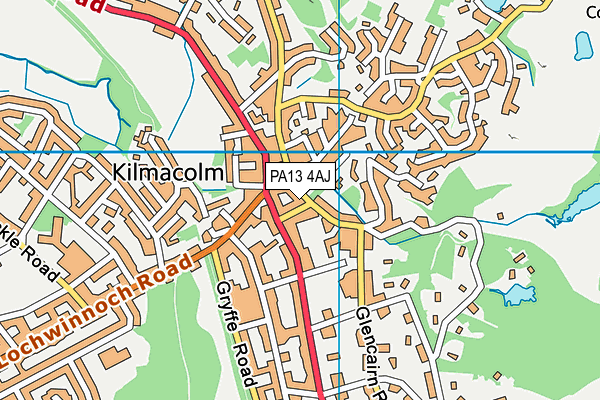 PA13 4AJ map - OS VectorMap District (Ordnance Survey) PA13 4AJ map - OS VectorMap District (Ordnance Survey)