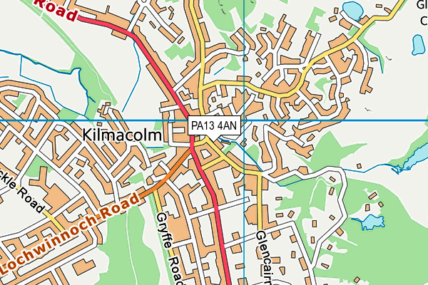PA13 4AN map - OS VectorMap District (Ordnance Survey) PA13 4AN map - OS VectorMap District (Ordnance Survey)