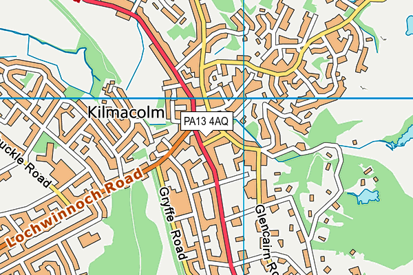 PA13 4AQ map - OS VectorMap District (Ordnance Survey) PA13 4AQ map - OS VectorMap District (Ordnance Survey)